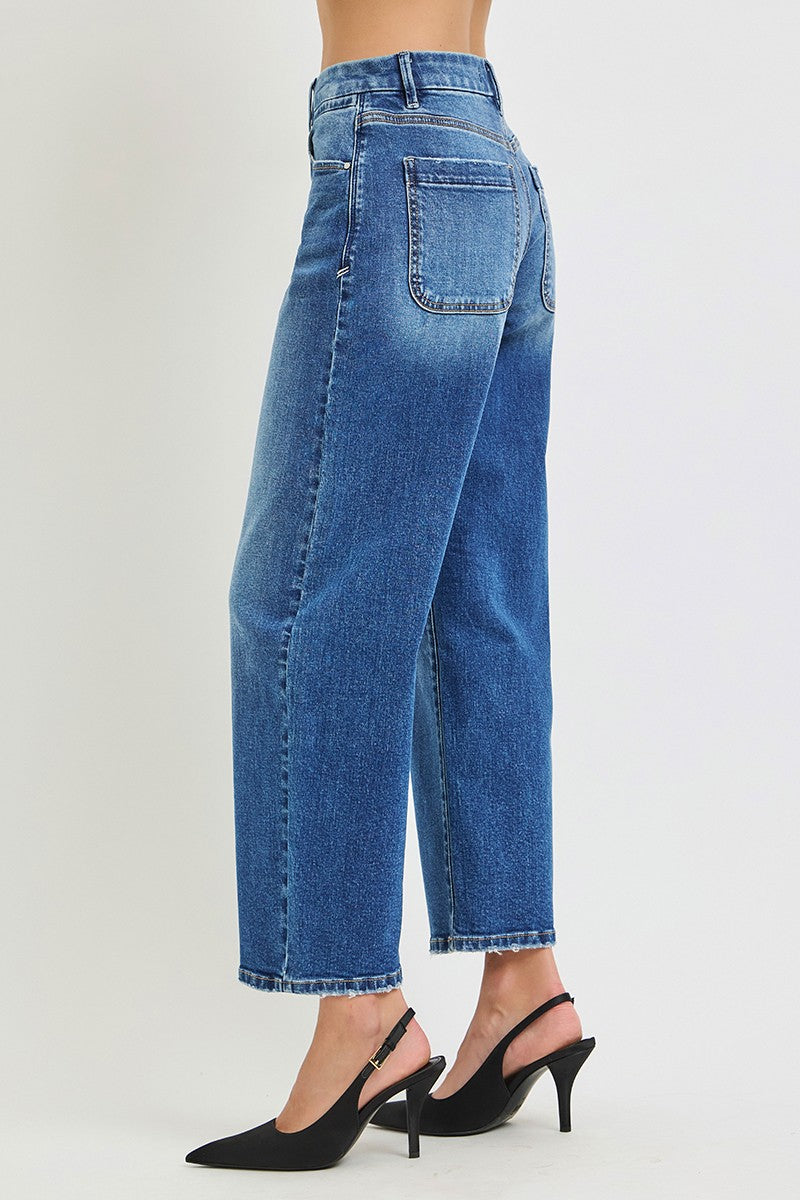 The Alexia Slouchy Crop Barrel Jean