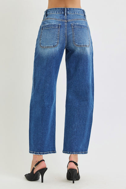 The Alexia Slouchy Crop Barrel Jean