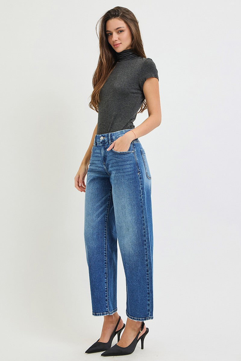 The Alexia Slouchy Crop Barrel Jean