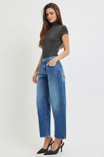The Alexia Slouchy Crop Barrel Jean