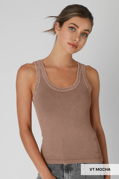 Vintage Reversible Ribbed Tank (5 Colors)