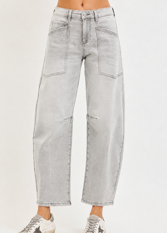 The Hayden Patch Pocket Barrel Jean