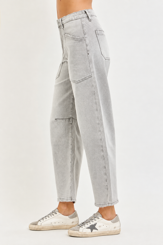 The Hayden Patch Pocket Barrel Jean