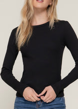 Load image into Gallery viewer, Basic Ribbed Long Sleeve Crew Neck (2 Colors)
