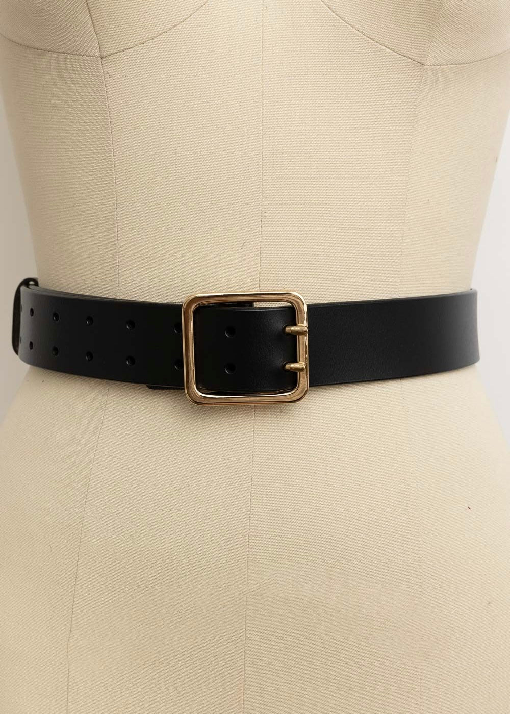 Double Pronged Leather Belt (2 Colors)