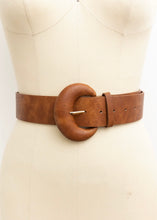 Load image into Gallery viewer, D Ring Style Weathered Leather Belt
