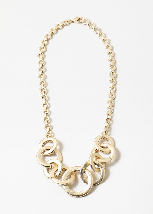 Link Matte Gold Necklace