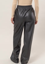 Load image into Gallery viewer, Gimme More Faux Leather Wide Leg Pant
