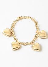 Load image into Gallery viewer, Puffy Heart Charm Bracelet
