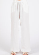 Load image into Gallery viewer, Beach Haven Gauze Wide Leg Pants
