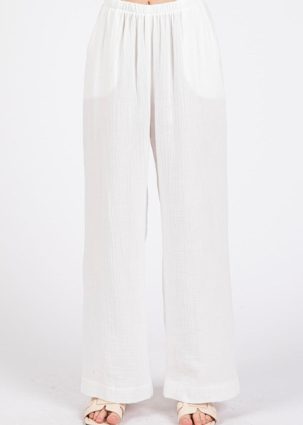 Beach Haven Gauze Wide Leg Pants