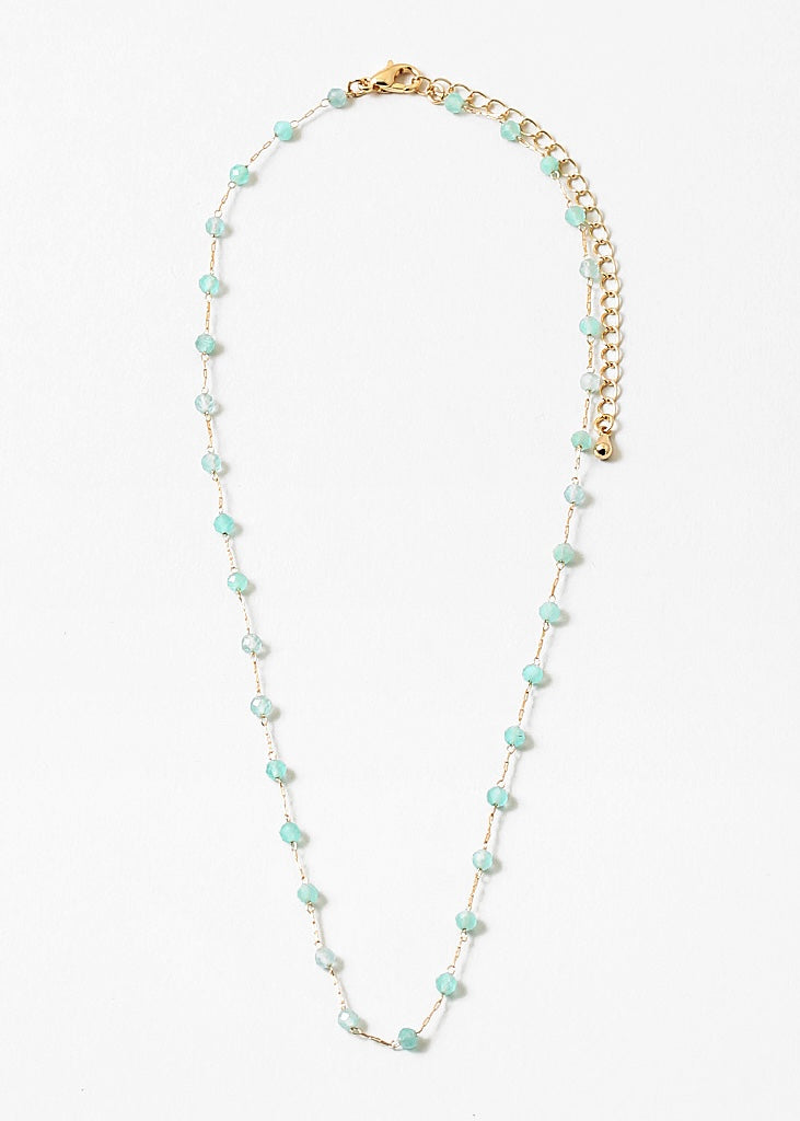 Natural Stone Beaded Necklace