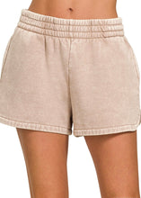 Load image into Gallery viewer, Krissy Acid Wash Dolphin Sweat Short (3 Colors)
