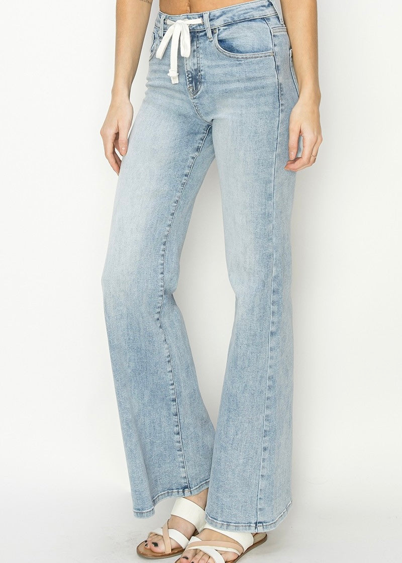 Marissa Drawstring Relaxed Wide Leg Jean