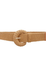 Load image into Gallery viewer, Wrapped Half Moon Straw Belt (3 Colors)

