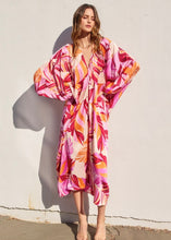 Load image into Gallery viewer, Berry Bliss Maxi Kaftan Dress
