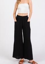 Load image into Gallery viewer, Front Pocket Double Gauze Wide Leg Pant

