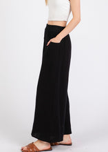 Load image into Gallery viewer, Front Pocket Double Gauze Wide Leg Pant
