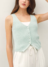 Load image into Gallery viewer, Olivia Cotton Slub Sweater Vest (2 Colors)

