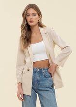 Load image into Gallery viewer, Classic 3/4 Cuff Sleeve Collared Blazer
