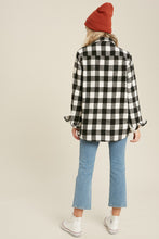 Load image into Gallery viewer, Buffalo Plaid Sherpa Lined Shacket
