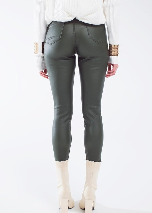 Paz Leatherette Skinny Pant
