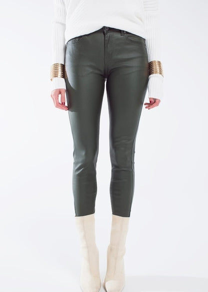 Paz Leatherette Skinny Pant