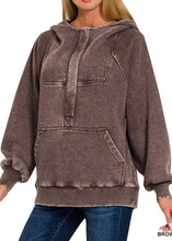 Load image into Gallery viewer, Mandy Acid Wash Oversized Fleece Hoodie (2 Colors)
