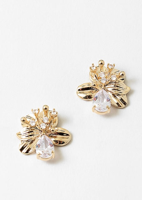 Gold Dipped Flower Earring