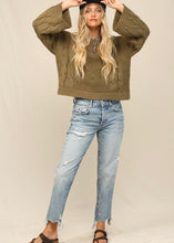 Load image into Gallery viewer, Leah Bell Sleeve Cable Sweater
