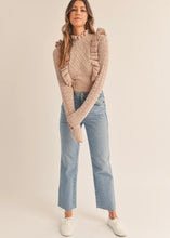 Load image into Gallery viewer, Camila Ruffle Detail Pearl Sweater
