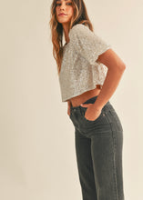 Load image into Gallery viewer, Dance The Night Away Bubble Sleeve Sequin Top
