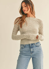 Load image into Gallery viewer, Pointelle Mock Neck Sweater (2 Colors)

