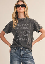 Load image into Gallery viewer, We’re Sorry Graphic Tee

