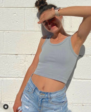 Load image into Gallery viewer, Evelyn Ribbed Scoop Tank (2 Colors)
