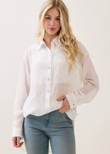 Load image into Gallery viewer, Sheer Button Up Shirt (2 Colors)
