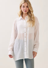 Load image into Gallery viewer, Sheer Button Up Shirt (2 Colors)
