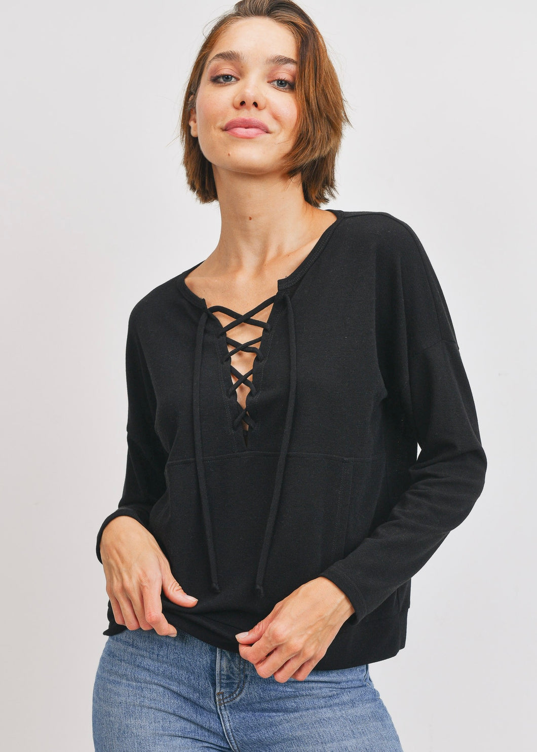 Quinn Criss Cross French Terry Top