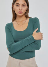 Load image into Gallery viewer, Luna Scoop Neck Long Sleeve Top (3 Colors)
