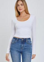 Load image into Gallery viewer, Luna Scoop Neck Long Sleeve Top (3 Colors)
