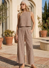 Load image into Gallery viewer, The Georgia Gingham Wide Leg Pant

