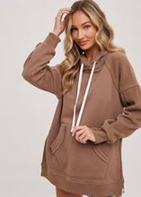 Load image into Gallery viewer, Bailey Fleece Hoodie Tunic (2 Colors)
