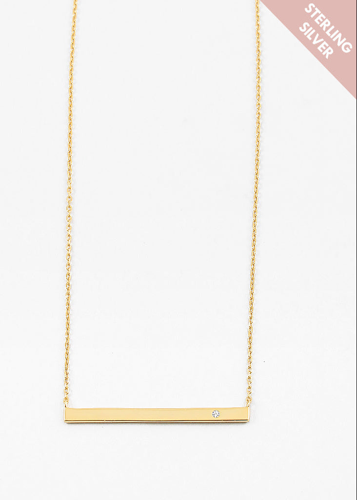 Luxe Bar Pendant Necklace