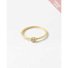 Load image into Gallery viewer, Delicate Round Crystal Stacking Ring
