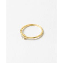 Load image into Gallery viewer, Delicate Round Crystal Stacking Ring
