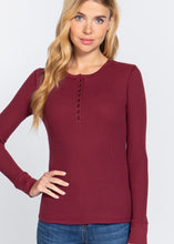Load image into Gallery viewer, Reba Thermal Henley (7 Colors)
