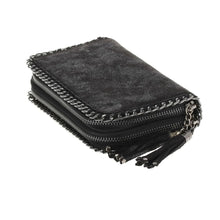 Load image into Gallery viewer, Sasha Double Zipper Chain Wallet
