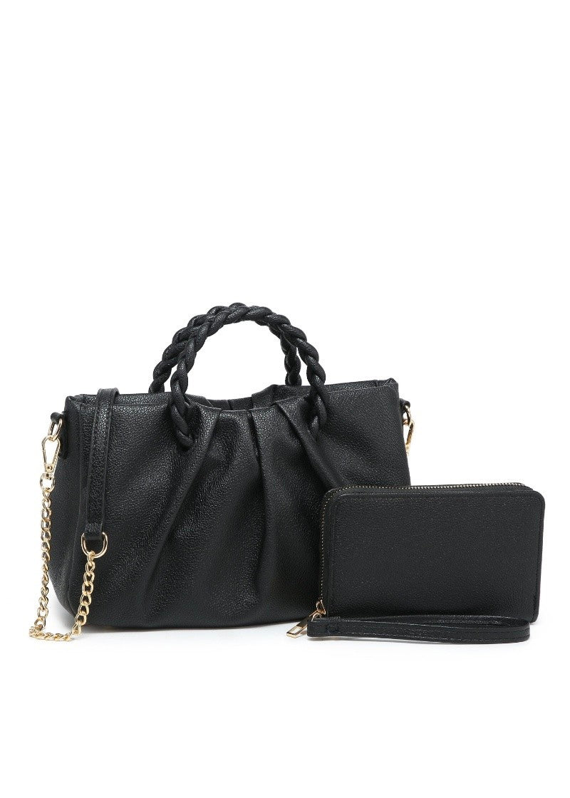 Dana Round Handle Satchel Wallet Set