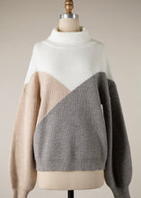 Load image into Gallery viewer, Aspen Colorblock Turtleneck Sweater
