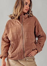 Load image into Gallery viewer, Quilted Zip Up Jacket

